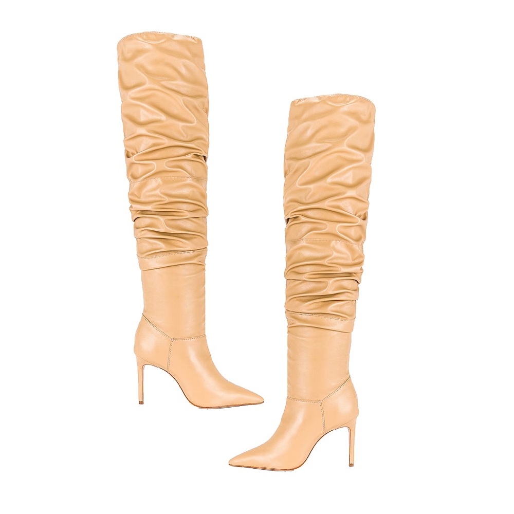 Schutz Ashlee Over The Knee Boot in Nude Sz 6.5